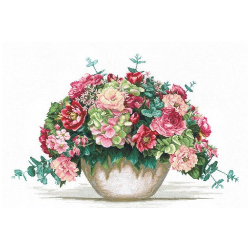 Cross Stitch Kit Andriana - Bouquet with Hydrangea, B-16 Andriana Cross Stitch Kits - HobbyJobby