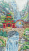 Cross Stitch Kit Andriana - Waterfall Temple, W-39 Andriana Cross Stitch Kits - HobbyJobby