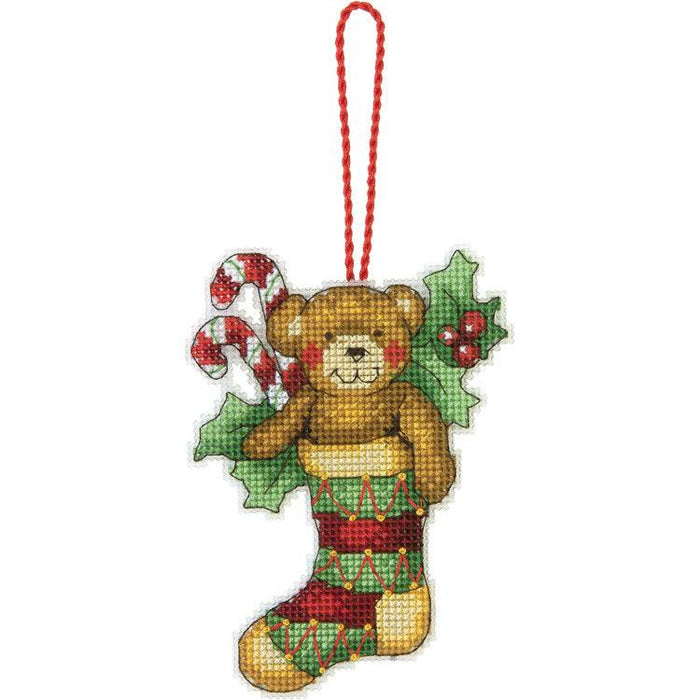 Cross Stitch Kit Dimensions - Bear Ornament, D70-08894 Dimensions Cross Stitch Toys - HobbyJobby