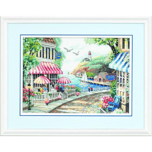 Cross Stitch Kit Dimensions - Cafe at the Sea, D35157 Dimensions Cross Stitch Kits - HobbyJobby