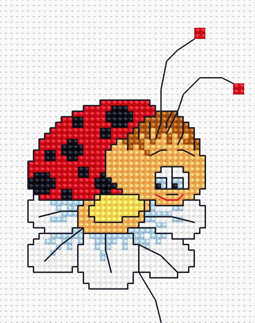 Cross Stitch Kit for Beginners - Kids Embroidery Kit B064 - HobbyJobby