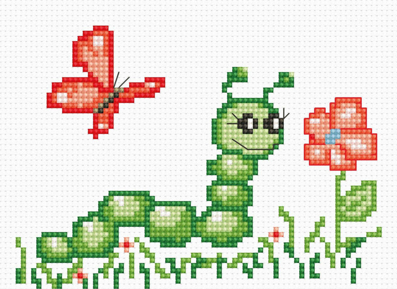Cross Stitch Kit for Beginners - Luca-S Kids Embroidery Kit - HobbyJobby