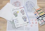 Cross Stitch Kit for Beginners - My First Embroidery, M04 - Luca-S