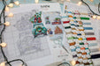 Cross Stitch Kit LetiStitch - Christmas Ornaments kit nr. 3 / of 7 pieces Cross Stitch Toys - HobbyJobby