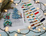 Cross Stitch Kit LetiStitch - Christmas Ornaments kit nr. 3 / of 7 pieces Cross Stitch Toys - HobbyJobby