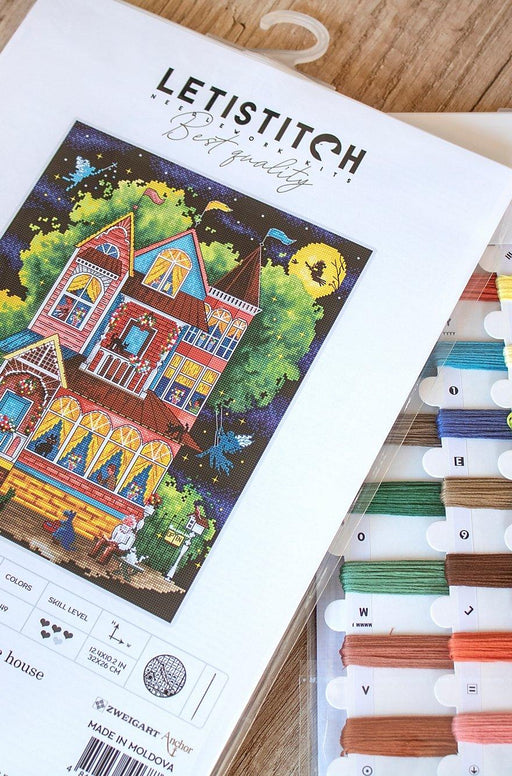 Cross Stitch Kit LETISTITCH - Fairy tale house, LETI937 - HobbyJobby