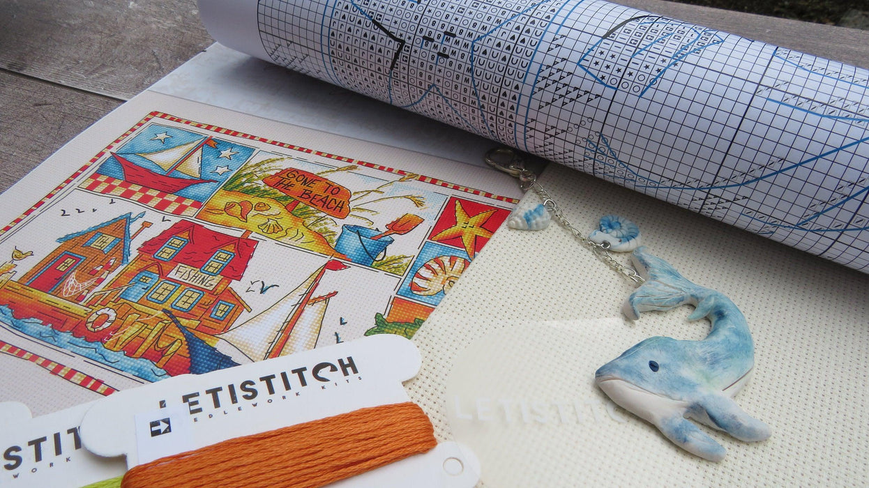 Cross Stitch Kit LetiStitch -  Gone to the Beach - HobbyJobby