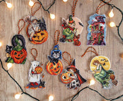 Cross Stitch Kit LetiStitch - Halloween Toys Kit of 8 pieces - HobbyJobby