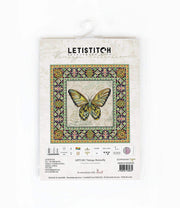 Cross Stitch Kit LetiStitch - Vintage Butterfly - HobbyJobby
