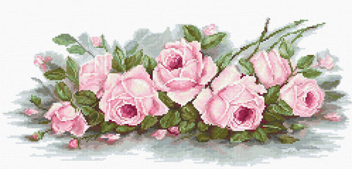 Cross Stitch Kit Luca-S - B2353 Romantic Roses - HobbyJobby