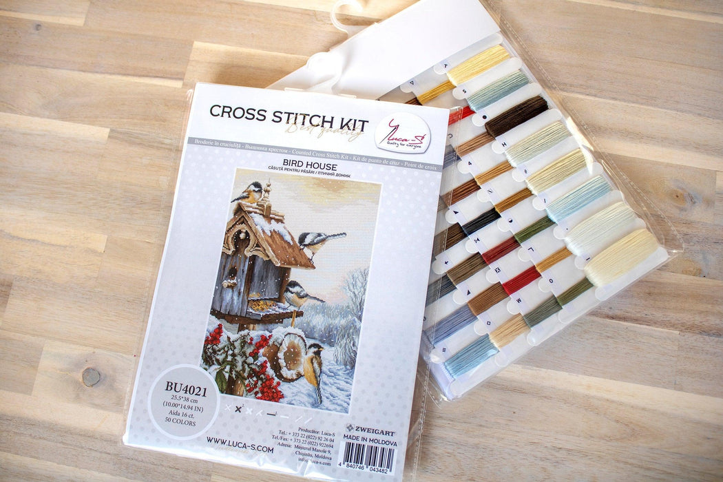 Cross Stitch Kit Luca-S - Bird House, BU4021 - HobbyJobby