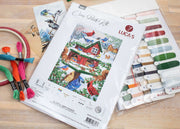 Cross Stitch Kit Luca-S - Blissful Bird Feeder, B2417 Cross Stitch Kits - HobbyJobby