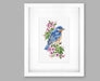 Cross Stitch Kit Luca-S - Blue bird on the branch, B1198 Cross Stitch Kits - HobbyJobby