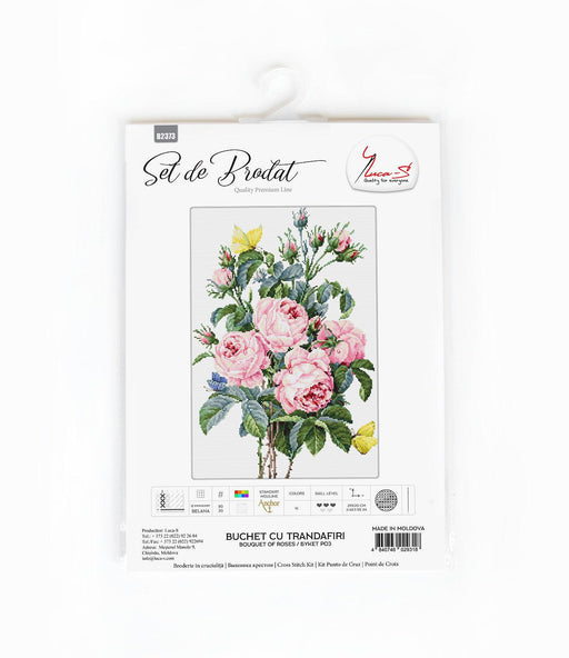 Cross Stitch Kit Luca-S - Bouquet of roses, B2373 - HobbyJobby