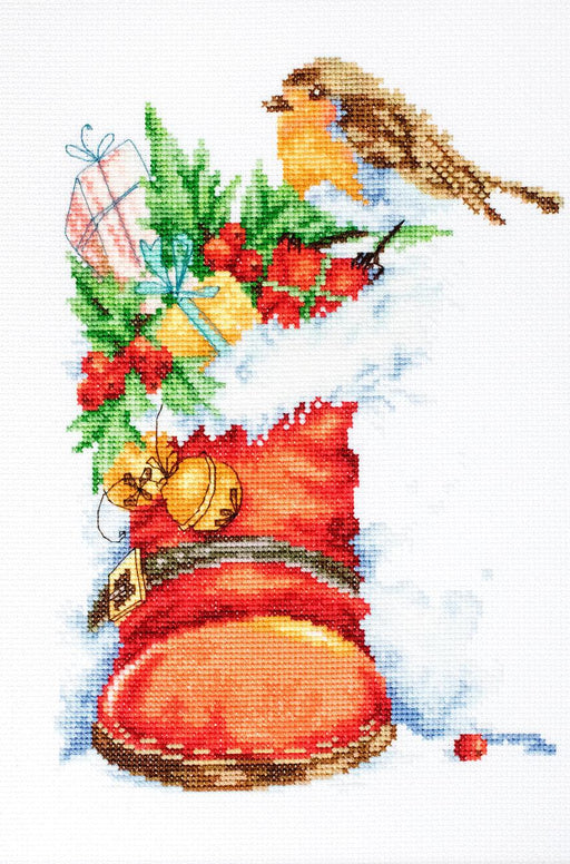 Cross Stitch Kit Luca-S - Christmas boot Cross Stitch Kits - HobbyJobby
