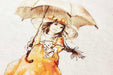 Cross Stitch Kit Luca-S - Girl with Umbrella, B1065 Cross Stitch Kits - HobbyJobby