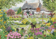 Cross Stitch Kit Luca-S GOLD - Cottage Garden, B2412 Cross Stitch Kits - HobbyJobby