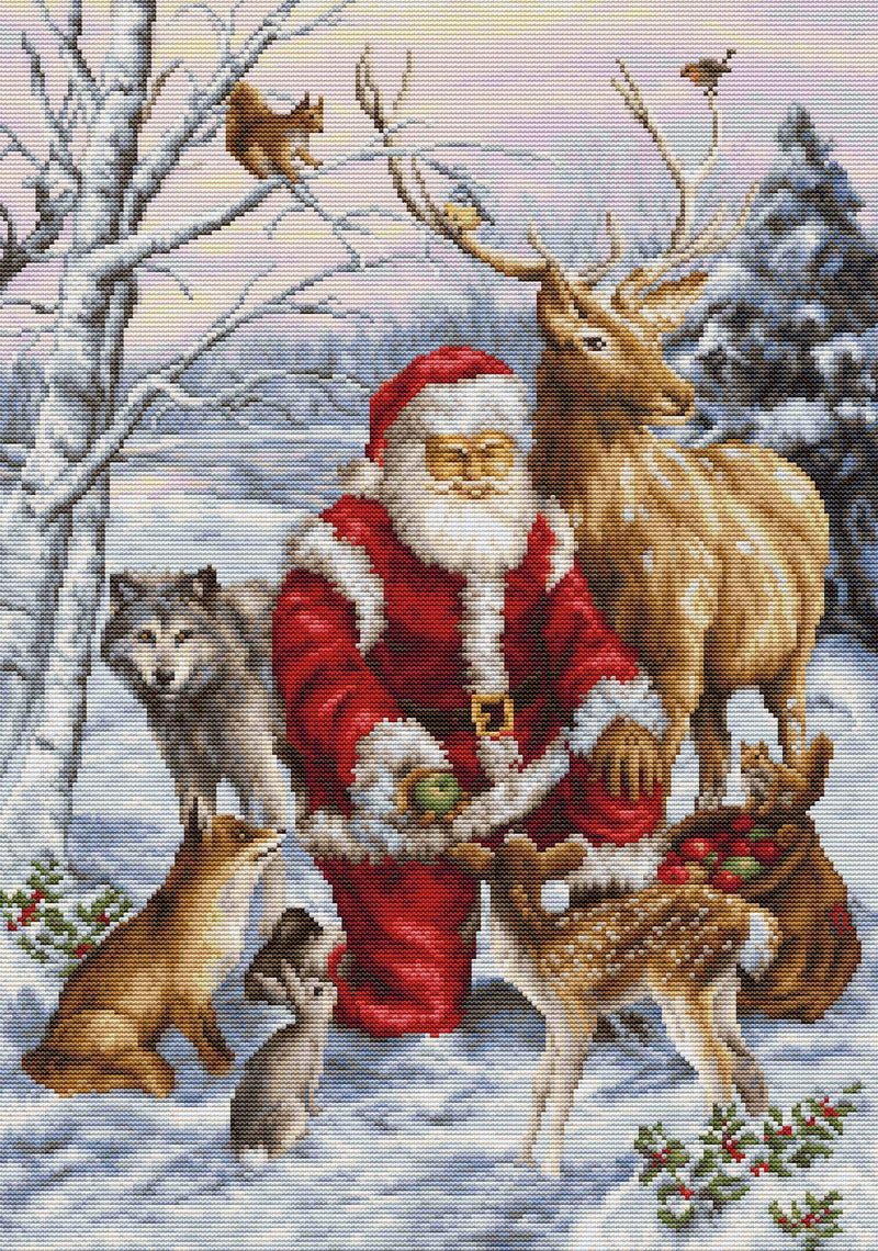 Cross Stitch Kit Luca-S GOLD - The Forest Friends, BU5022 Cross Stitch Kits - HobbyJobby