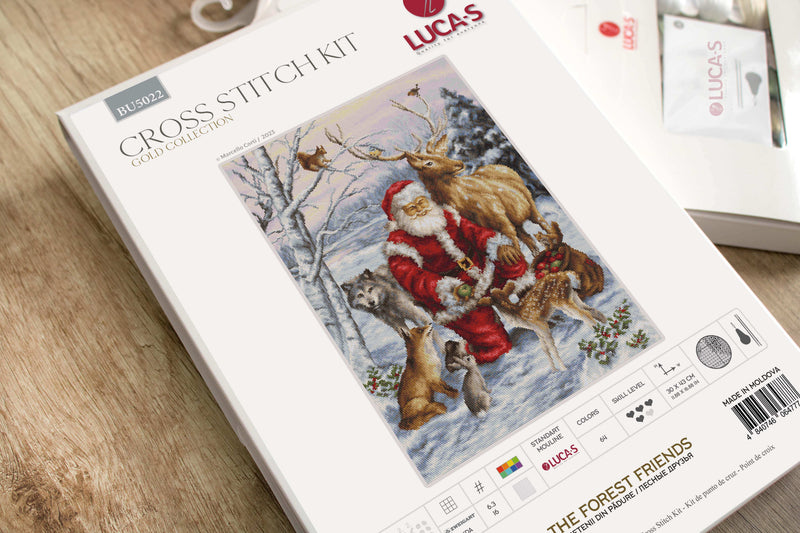 Cross Stitch Kit Luca-S GOLD - The Forest Friends, BU5022 Cross Stitch Kits - HobbyJobby