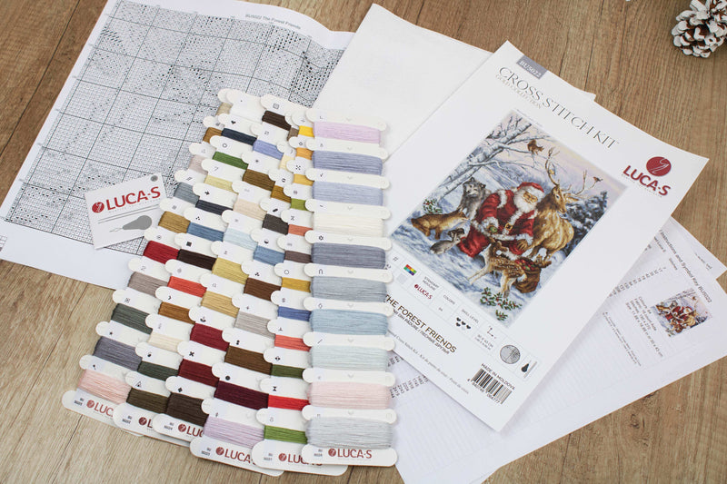 Cross Stitch Kit Luca-S GOLD - The Forest Friends, BU5022 Cross Stitch Kits - HobbyJobby