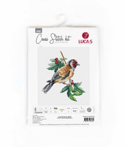 Cross Stitch Kit Luca-S - Goldfinch bird, B1197 Cross Stitch Kits - HobbyJobby