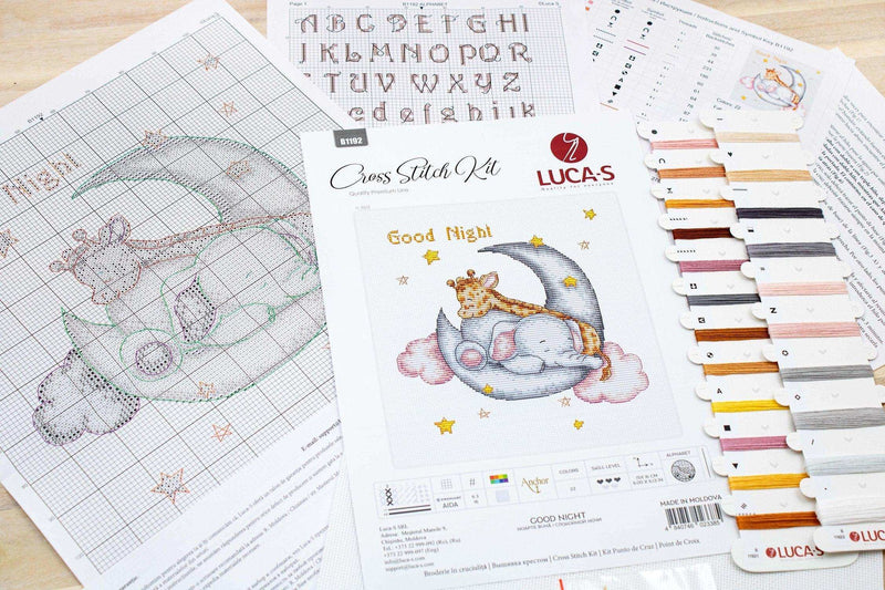 B1192 Good Night - Cross Stitch Kit Luca-S - HobbyJobby