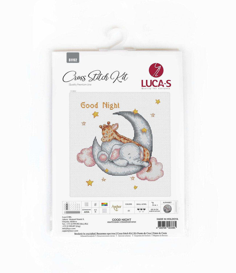 B1192 Good Night - Cross Stitch Kit Luca-S - HobbyJobby