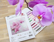 Cross Stitch Kit Luca-S - Graceful Orchids B7009 - Luca-S
