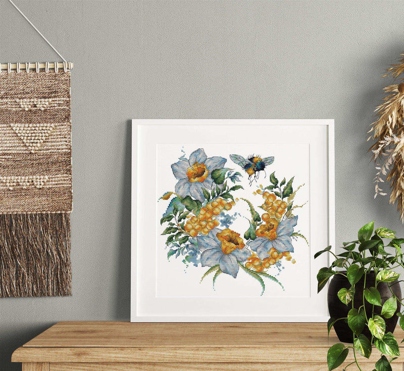 Cross Stitch Kit Luca-S - Honey Afternoon, CD001 Cross Stitch Kits - HobbyJobby