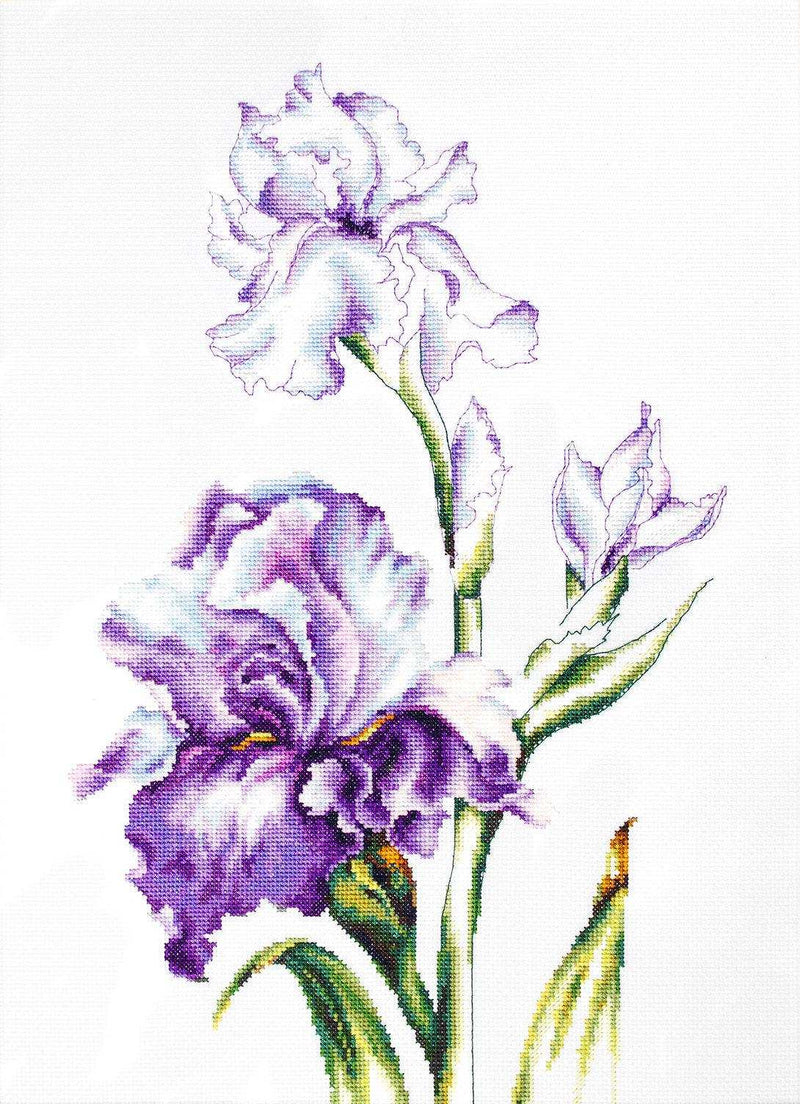 Cross Stitch Kit Luca-S - Irises, B2251 - Luca-S
