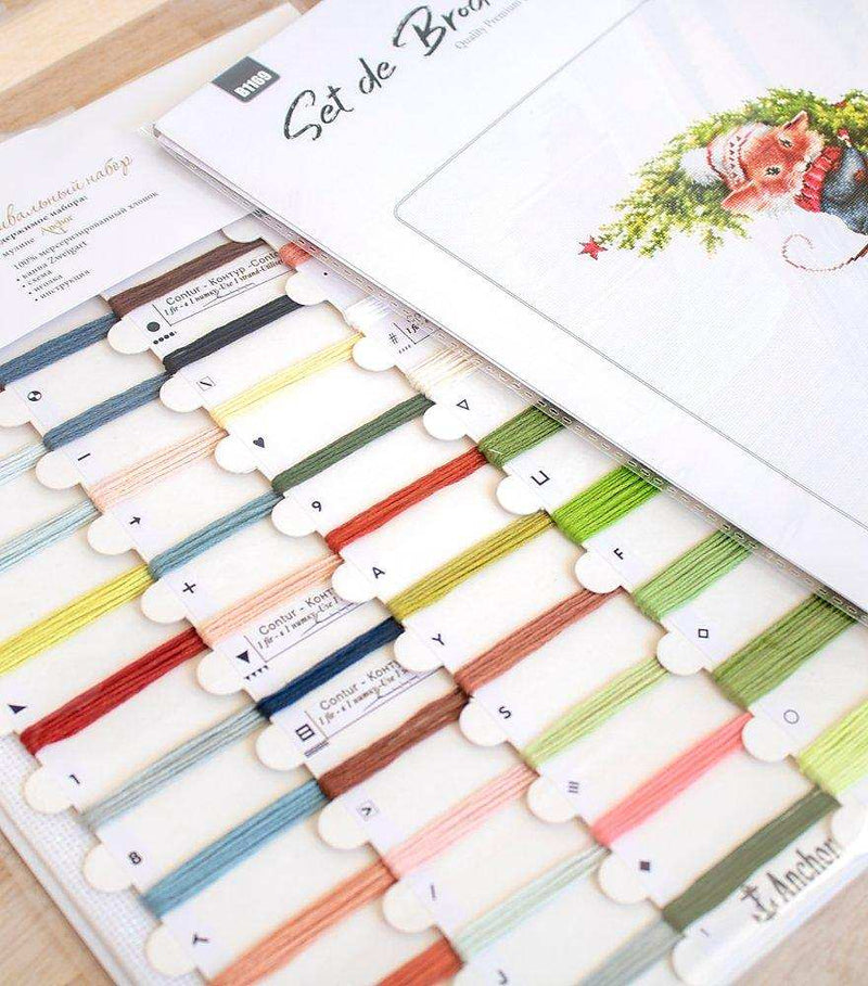 Cross Stitch Kit Luca-S - Mouse with Fir Tree, B1169 - HobbyJobby