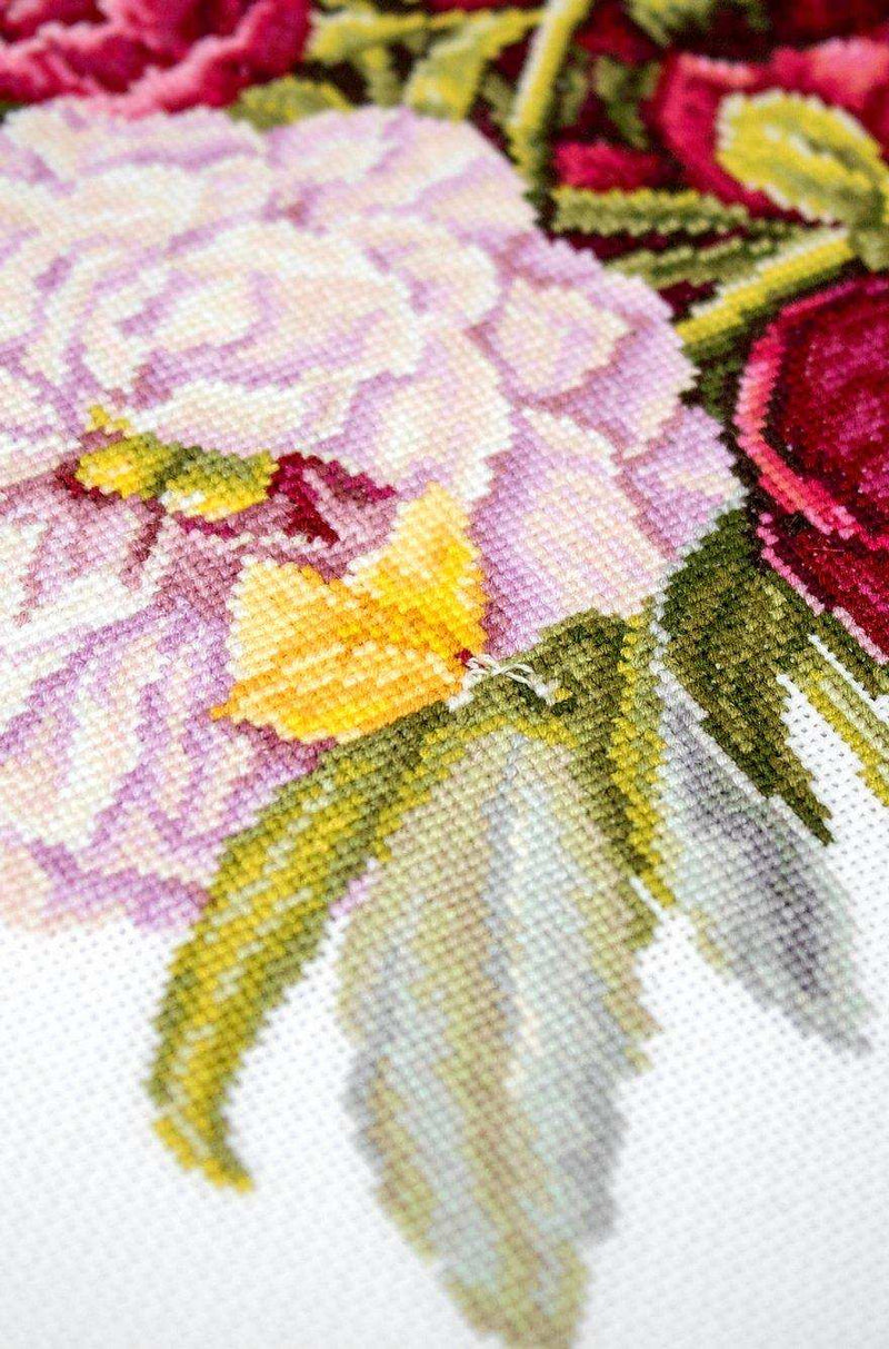 Cross Stitch Kit Luca-S - Peonies Bouquet, B2354 - Luca-S