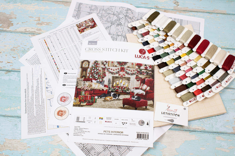 Cross Stitch Kit Luca-S - Pets Interior, BU5013 Cross Stitch Kits - HobbyJobby