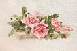 Cross Stitch Kit Luca-S - Pink Roses Cross Stitch Kits - HobbyJobby