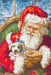 Cross Stitch Kit Luca-S - Santa Claus with a puppy, B561 - Luca-S