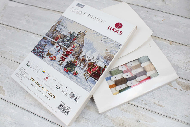 Cross Stitch Kit Luca-S - Santa's Cottage, BU5011 Cross Stitch Kits - HobbyJobby