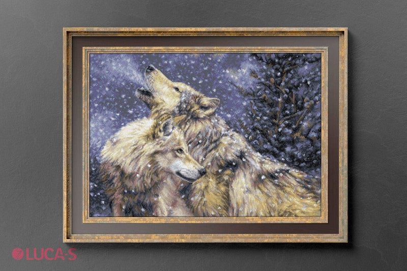 Cross Stitch Kit Luca-S - Snowfall, BU5004 - Luca-S