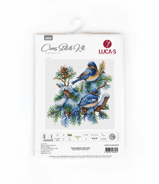 Cross Stitch Kit Luca-S - The Birds-Winter, B2418 Cross Stitch Kits - HobbyJobby