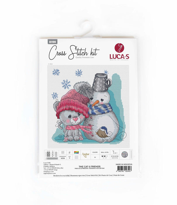Cross Stitch Kit Luca-S - The Cat & Friends, B1199 Cross Stitch Kits - HobbyJobby