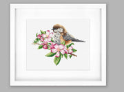 Cross Stitch Kit Luca-S - The tit on the branch, B1194 Cross Stitch Kits - HobbyJobby