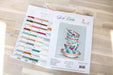 Cross Stitch Kit Luca-S - Turquoise Themed Tea Cups - HobbyJobby