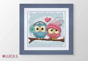 Cross Stitch Kit Luca-S - Two Cute Owls B1400 - Luca-S