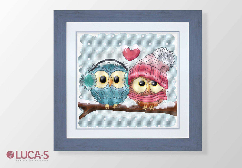 Cross Stitch Kit Luca-S - Two Cute Owls B1400 - Luca-S
