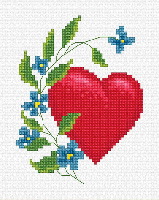 Cross Stitch Kit Luca-S - Valentive Card, B1060 Cross Stitch Kits - HobbyJobby