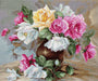Cross Stitch Kit Luca-S - Vase with Roses, B587 - HobbyJobby