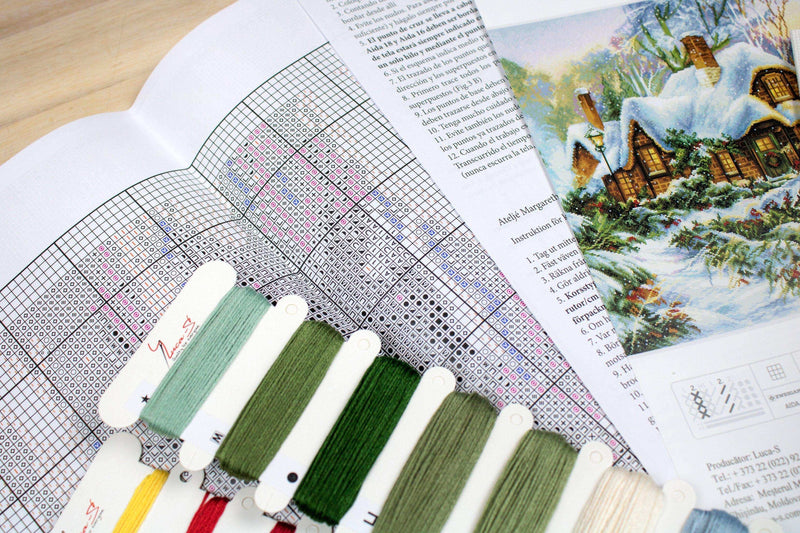 Cross Stitch Kit Luca-S - Winter landscape BU5001 Cross Stitch Kits - HobbyJobby