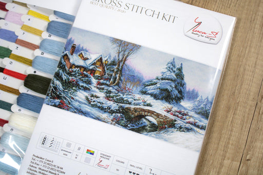 Cross Stitch Kit Luca-S - Winter Landscape, BU5002 Cross Stitch Kits - HobbyJobby