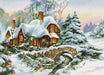 Cross Stitch Kit Luca-S - Winter landscape - HobbyJobby