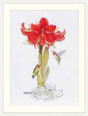 Cross Stitch Kit Merejka - Amaryllis, K-202 Cross Stitch Kits - HobbyJobby