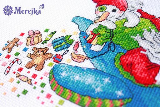 Cross Stitch Kit Merejka - Christmas Flight, K-113 Cross Stitch Kits - HobbyJobby